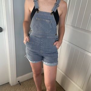 American apparel short overalls